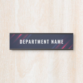 Name der Abteilung Türzeichen Zeichen Türschild