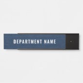 Name der Abteilung Türzeichen Zeichen Türschild (Vorderseite )