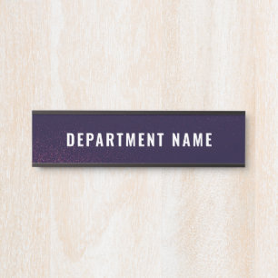 Name der Abteilung Türzeichen Zeichen Türschild