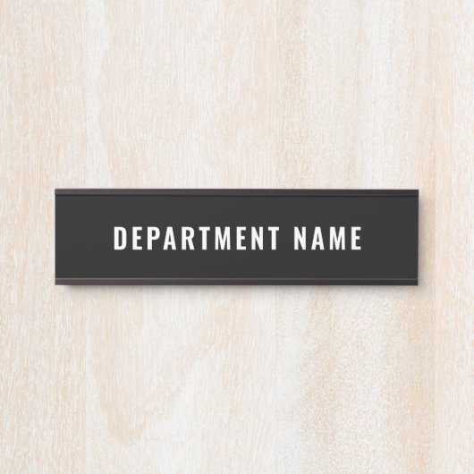 Name der Abteilung Türzeichen Zeichen Türschild (Vorderseite )