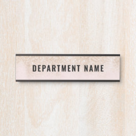 Name der Abteilung Türzeichen Zeichen Türschild