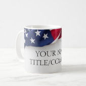 Name der amerikanischen Firma Kaffeetasse (Vorderseite Links)