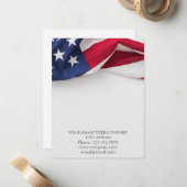 Name der amerikanischen Firma Mitteilungskarte (Vorderseite/Rückseite Beispiel)