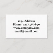 Name der amerikanischen Firma Visitenkarte (Rückseite)