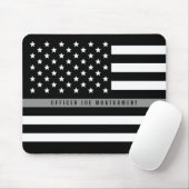 Name der amerikanischen Flagge mit dünner grauer L Mousepad (Mit Mouse)