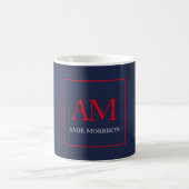 Name der Anfangsbuchstaben des Monogrammes Blue Re Kaffeetasse (Mittel)