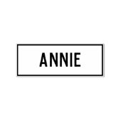 Name der Annie Gummistempel (Prägung)
