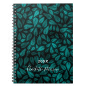 Name der aquamarinen Blätter Notizblock (Vorderseite)