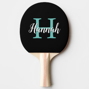 Name der Aquamarinen Minimalistischen schwarzen Sk Tischtennis Schläger