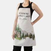 Name der Aquarellkabine Zuhause Familienname Schürze (InSitu)