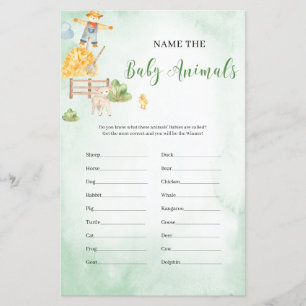 Name der Baby-Tier-Dusche
