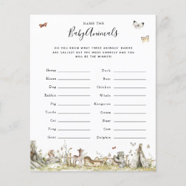 Name der Baby-Tiere | Baby Showspiel