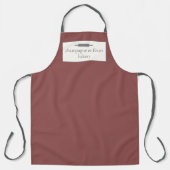 Name der Bäckerei Antique Ziegelrot Koch oder Pers Schürze (Vorderseite)