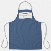 Name der Bäckerei Blue Male Version Koch oder Mita Schürze (Vorderseite)