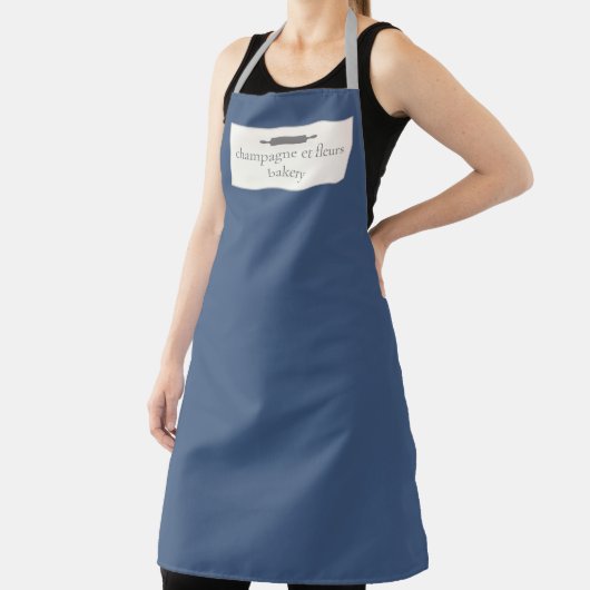 Name der Bäckerei Blue Male Version Koch oder Mita Schürze (InSitu)