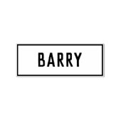 Name der Barry Gummistempel (Prägung)