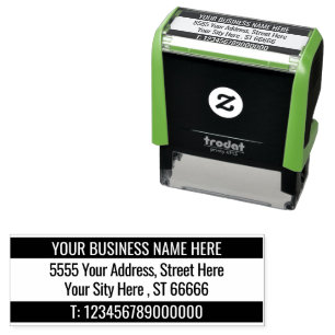 Name der benutzerdefinierten Adresse Info zwei Far Permastempel