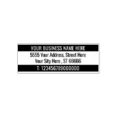 Name der benutzerdefinierten Adresse Info zwei Far Permastempel (Design)