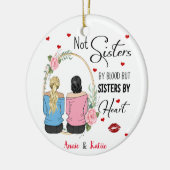 Name der benutzerdefinierten BESTE FREUNDIN Keramik Ornament (Links)