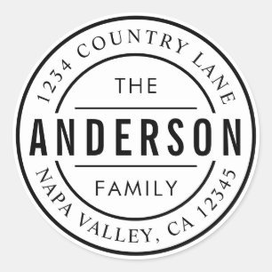 Name der benutzerdefinierten Familie   Erstellen S Runder Aufkleber