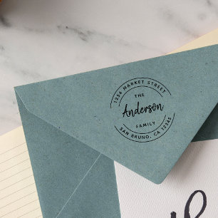 Name der benutzerdefinierten Familie   Moderne Rüc Gummistempel