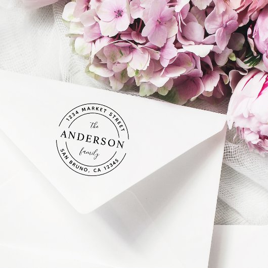 Name der benutzerdefinierten Familie | Rundholz-Rü Gummistempel