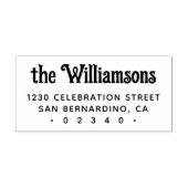 Name der benutzerdefinierten gotischen Retro-Typog Permastempel (Design)