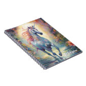 Name der benutzerdefinierten Pastel Unicorn-Kallig Notizblock (Rechte Seite)