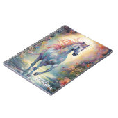 Name der benutzerdefinierten Pastel Unicorn-Kallig Notizblock (Linke Seite)