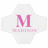 Name der benutzerdefinierten, rosafarbenen Monogra Fußball (Flach)