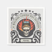 Name der benutzerdefinierten Ruheschweisderlegende Serviette (Vorderseite)