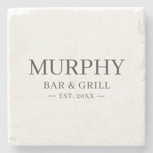 Name der benutzerdefinierten Zuhause-Bar Steinuntersetzer (Vorderseite)