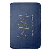 Name der Beruflichen Anfangsbuchstaben Blue Gold C Badematte (Vorderseite Vertikal)