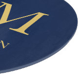 Name der Beruflichen Anfangsbuchstaben Blue Gold C Schneidebrett (Ecke)