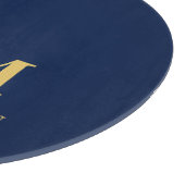 Name der Beruflichen Anfangsbuchstaben Blue Gold C Schneidebrett (Ecke)