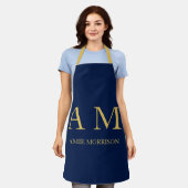 Name der Beruflichen Anfangsbuchstaben Blue Gold C Schürze (Getragen)