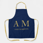Name der Beruflichen Anfangsbuchstaben Blue Gold C Schürze (Vorderseite)