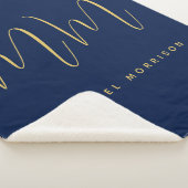 Name der Beruflichen Anfangsbuchstaben Blue Gold C Sherpadecke (3/4)