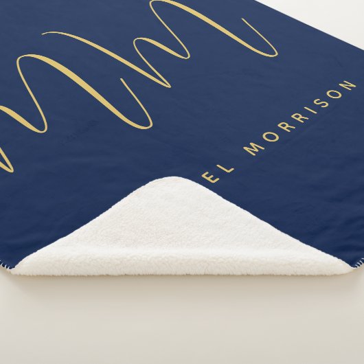 Name der Beruflichen Anfangsbuchstaben Blue Gold C Sherpadecke (3/4)