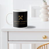 Name der beruflichen Stifte mit schwarzem und gold Jumbo-Tasse