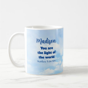 Name der blauen Bibel Light and Salt Sky Kaffeetasse
