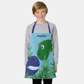 Name der blauen und grünen Dino-Erweiterung Schürze (Getragen)