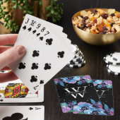 Name der blauen und Lila blauen Flora Spielkarten (In Situ)