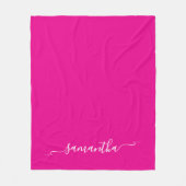 Name der blauen und rosafarbenen Schleife Fleecedecke (Vorderseite)