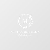 Name der Blindfarbenkreuzmonografie Fensteraufkleber (Blatt)