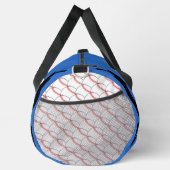 Name der Blue Baseball Ball Player-Silhouette Duffle Bag (Rechts)