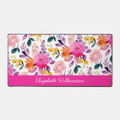 Name der Blume Blush pink fuchsia Schreibtischunterlage (Vorderseite)