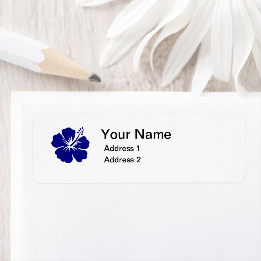 Name der Blume des blauen Hibiskus (Insitu)