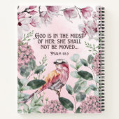 Name der Blume des christlichen Wasserfarbenbordes Notizblock (Rückseite)