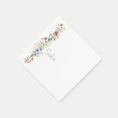 Name der Blume "French Garden Party" Serviette (Ecke)